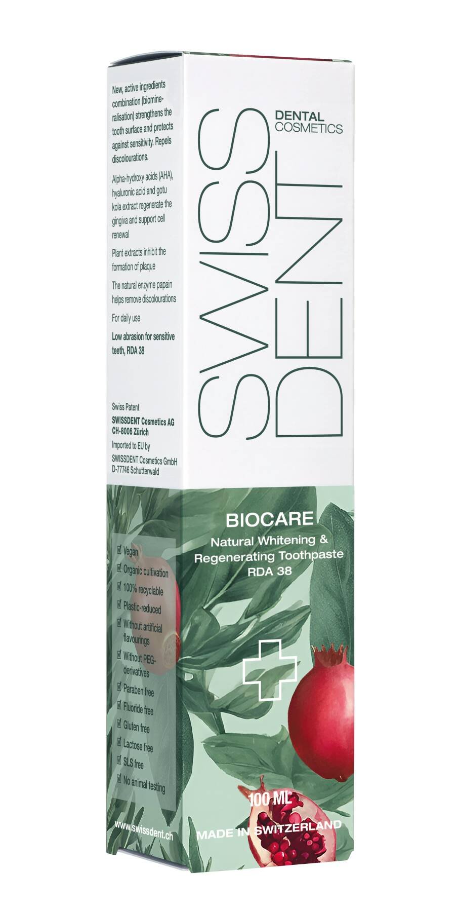 BIOCARE 100ml VEGAN Günlük Kullanım İçin Diş Macunu, RDA 38