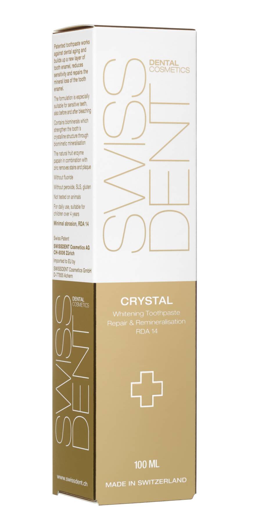 CRYSTAL 100ml Yıpranmış Dişler İçin Diş Macunu, RDA 14