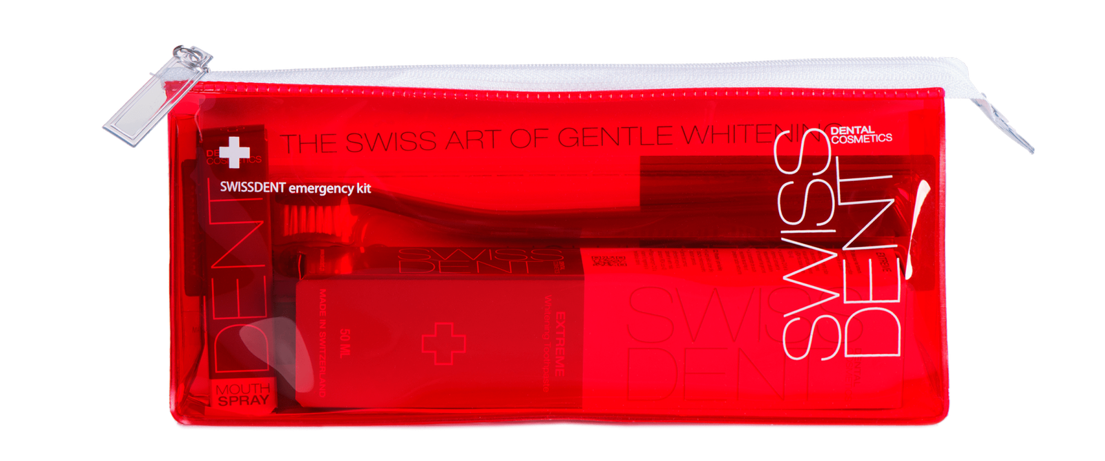 Acil Durum Seti Kırmızı 1x EXTREME Diş Macunu 50ml 1x EXTREME Ağız Spreyi 9ml 1x PROFI BEYAZLATICI Diş Fırçası